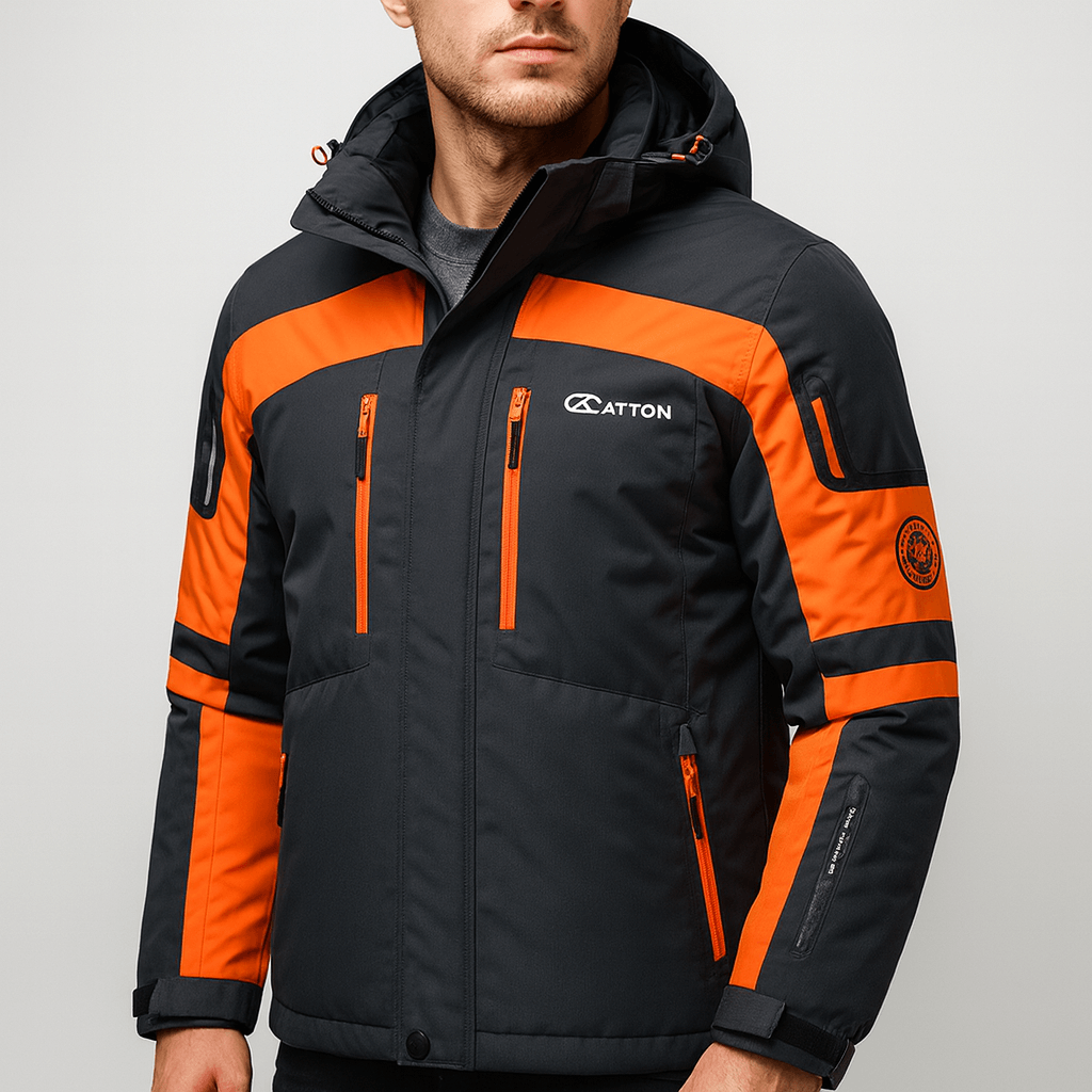 Soviska | Ocieplana kurtka narciarska z regulowanym kapturem-Kurtki narciarskie-Soviska-Czarny-S-Soviska