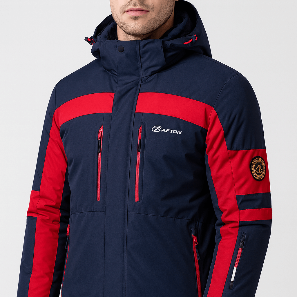 Soviska | Ocieplana kurtka narciarska z regulowanym kapturem-Kurtki narciarskie-Soviska-Czarny-S-Soviska