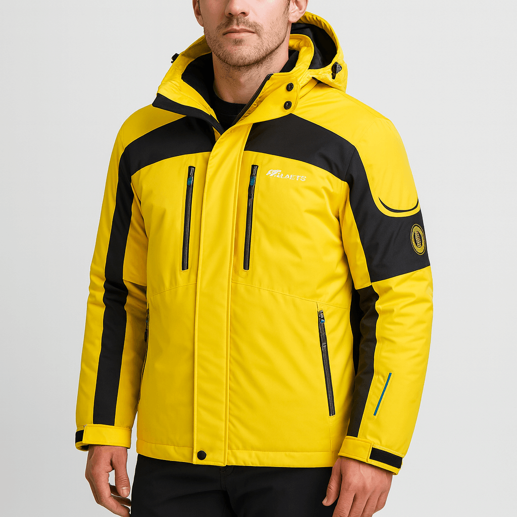 Soviska | Ocieplana kurtka narciarska z regulowanym kapturem-Kurtki narciarskie-Soviska-Czarny-S-Soviska