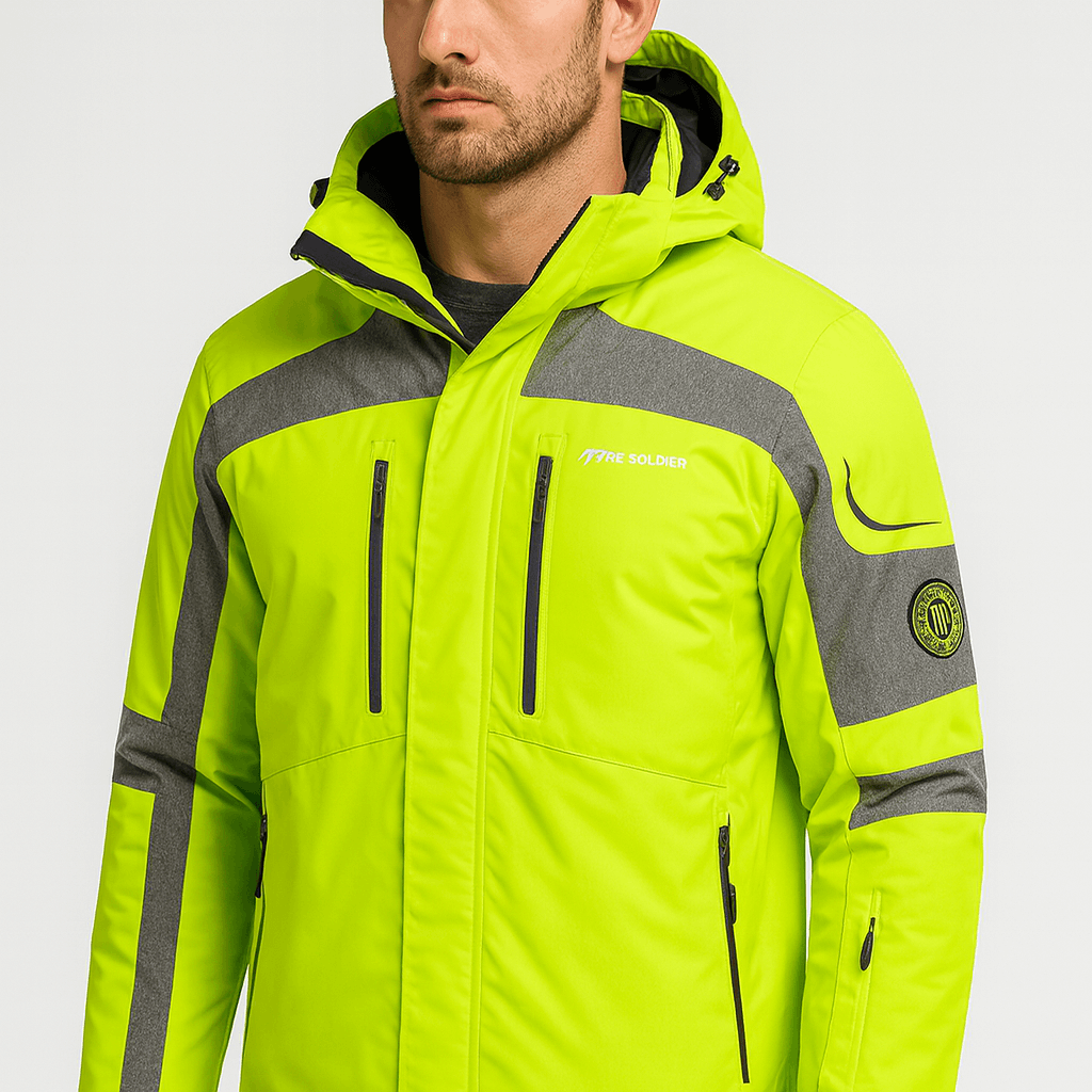 Soviska | Ocieplana kurtka narciarska z regulowanym kapturem-Kurtki narciarskie-Soviska-Czarny-S-Soviska