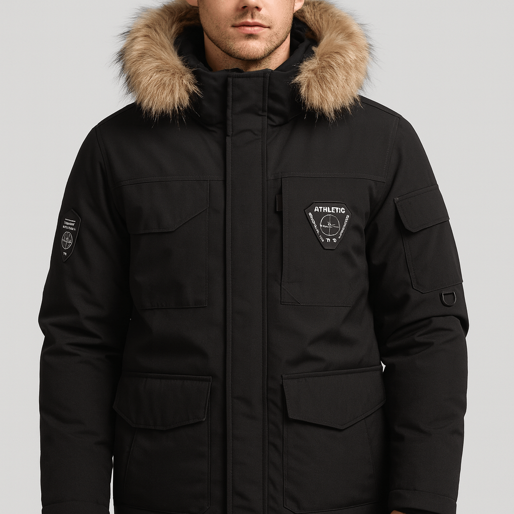 Soviska | Ocieplana parka z futrzanym kołnierzem-Parka-Soviska-Biały-S-Soviska