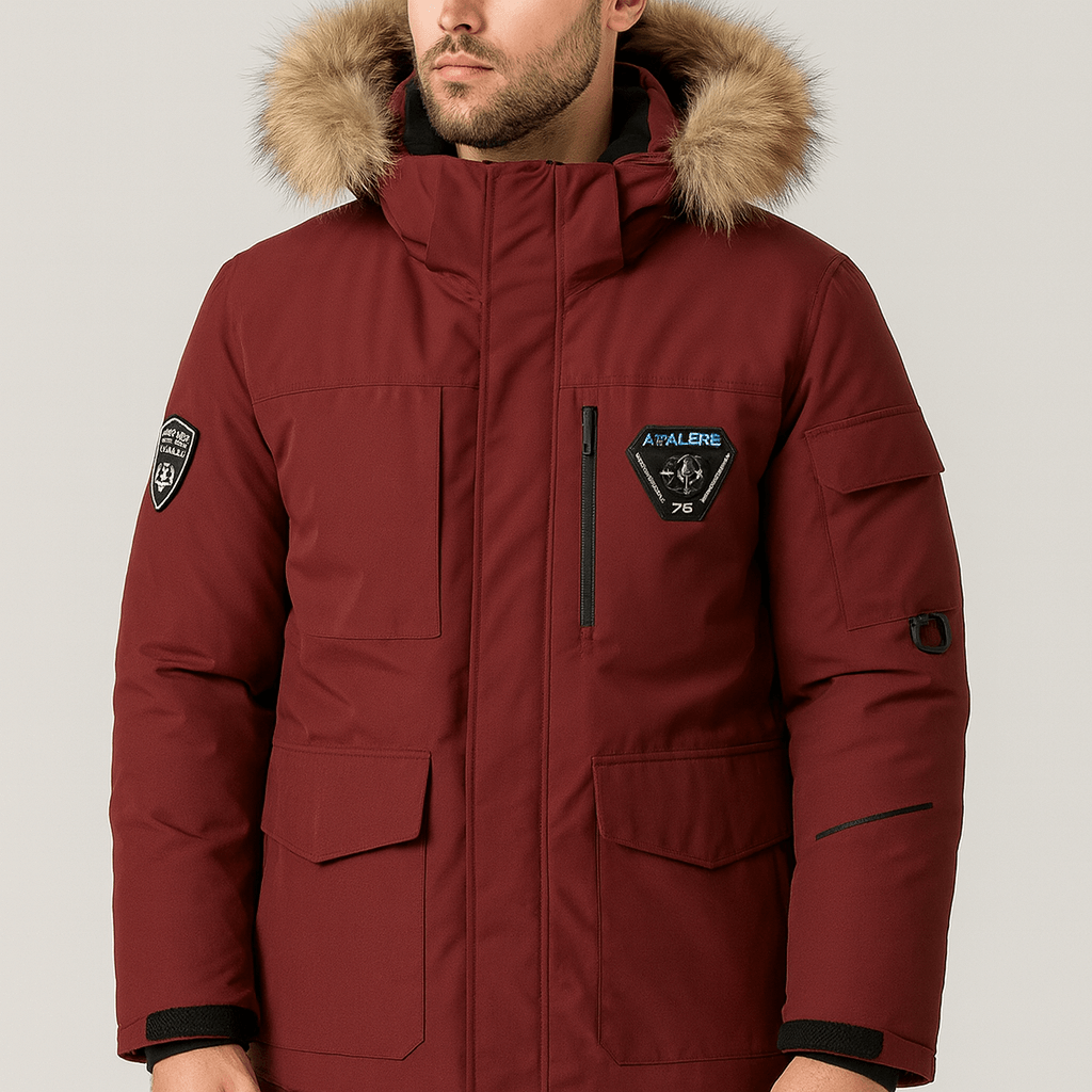 Soviska | Ocieplana parka z futrzanym kołnierzem-Parka-Soviska-Biały-S-Soviska