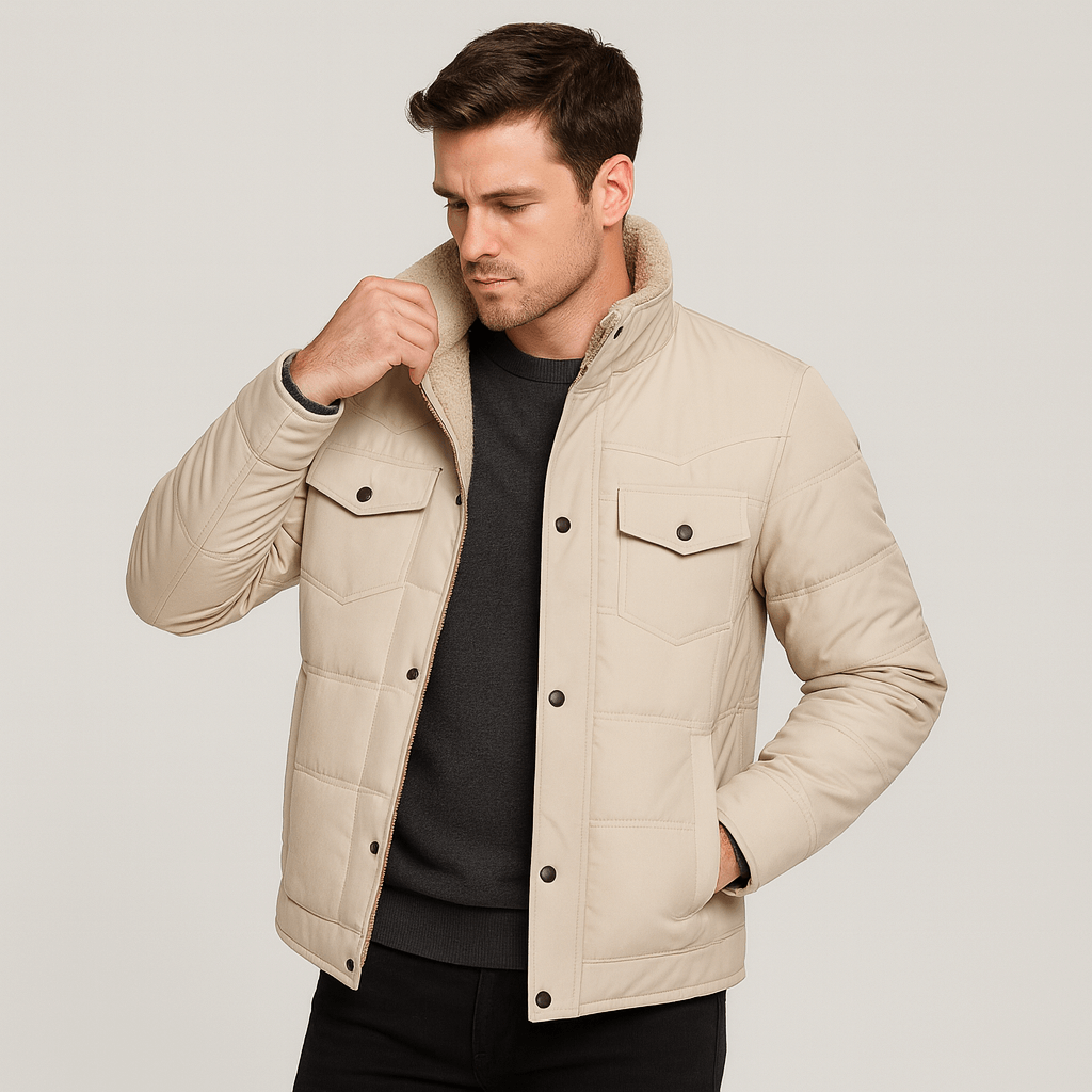 Soviska | Ocieplana pikowana kurtka-Kurtki-Soviska-Czarny-XS-Soviska