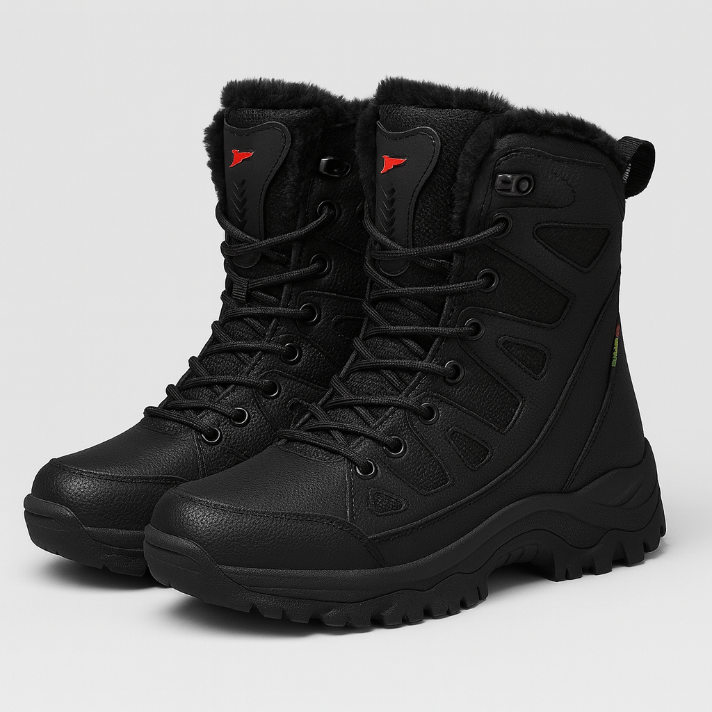 Soviska | Ocieplane zimowe buty trekkingowe-Buty trekkingowe-Soviska-Beżowy-35-Soviska