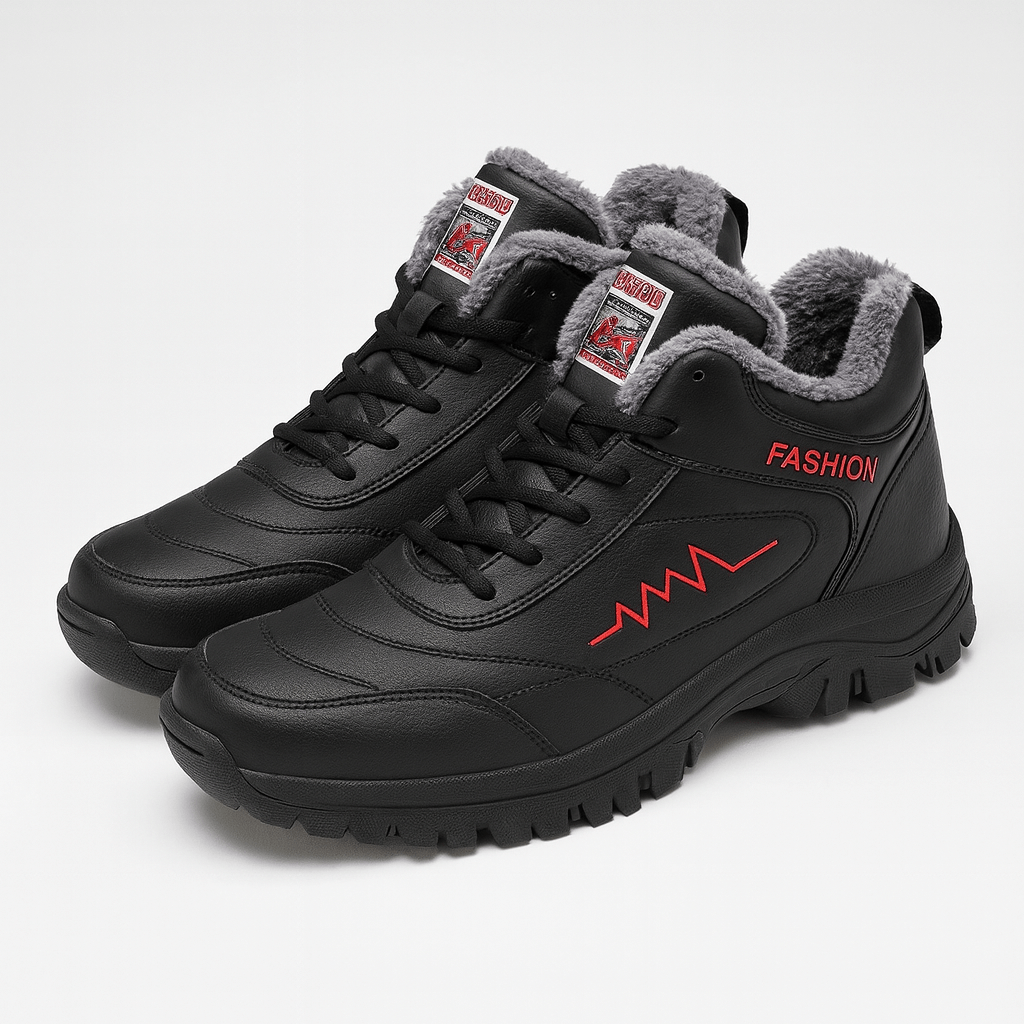 Soviska | Ocieplone sneakersy zimowe z profilowaną podeszwą-Sneakers: Sneakers-Soviska-Biały-36-Soviska