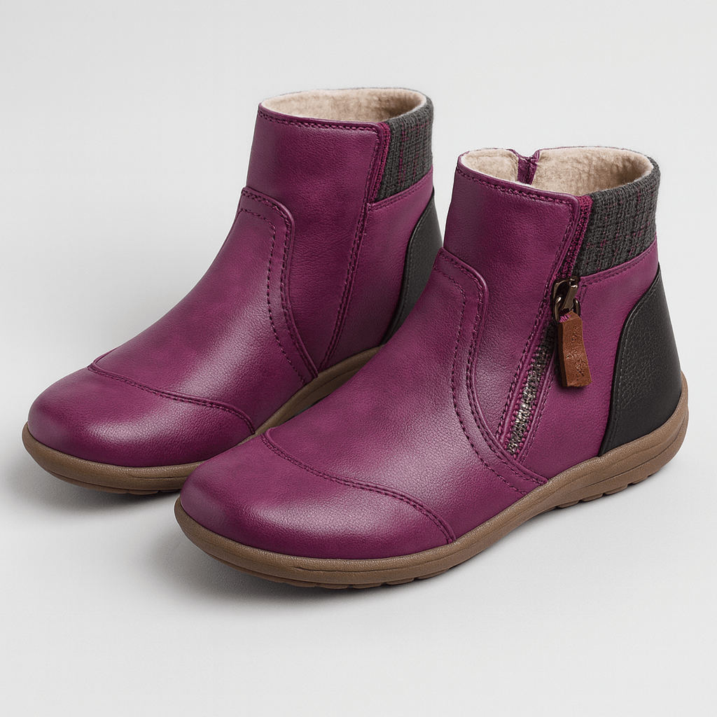 Soviska | Oddychające buty z zamkiem-Obuwie-Soviska-Brązowy-35-Soviska