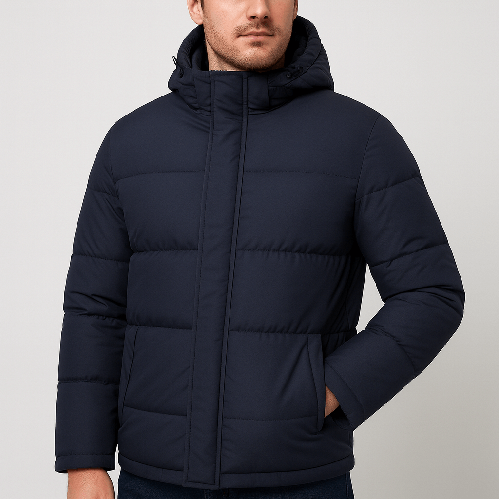 Soviska | Pikowana kurtka zimowa z oddychających materiałów-Kurtki zimowe-Soviska-Niebieski-S-Soviska