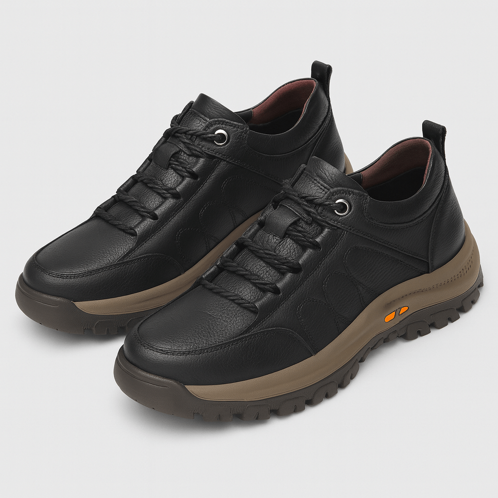 Soviska | Skórzane półbuty z antypoślizgową podeszwą-Buty męskie-Soviska-Brązowy-39-Soviska