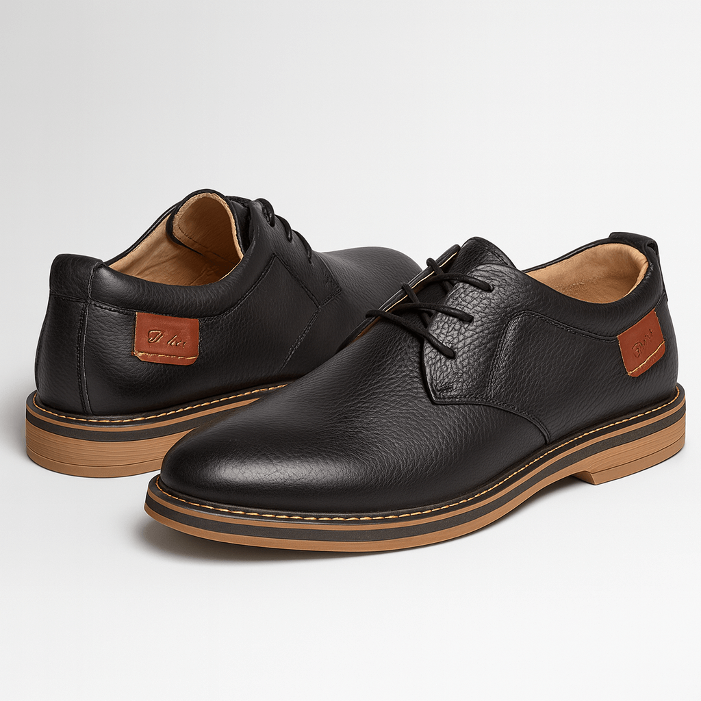 Soviska | Skórzane półbuty z klasycznym designem-Buty wizytowe-Soviska-Brązowy-39-Soviska