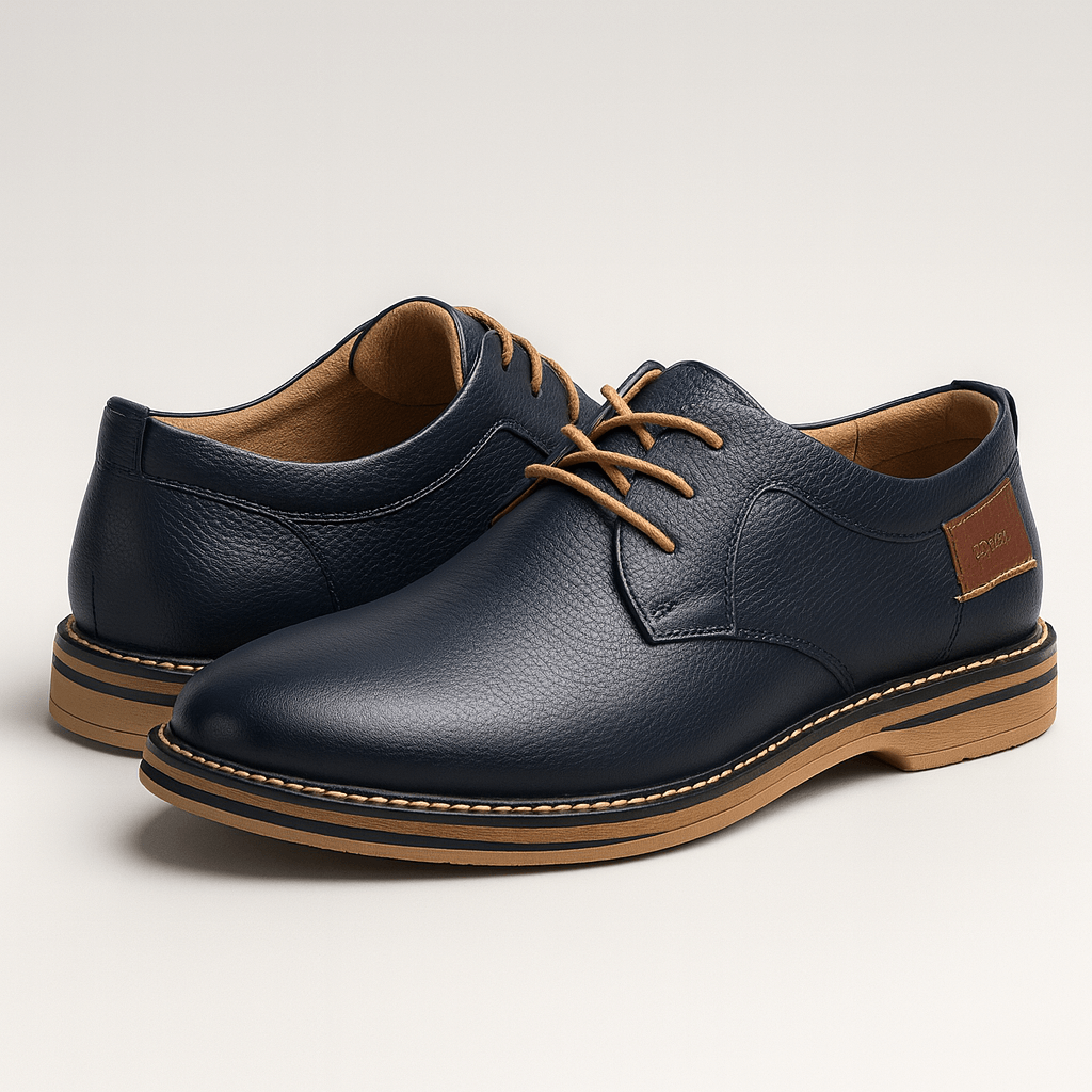 Soviska | Skórzane półbuty z klasycznym designem-Buty wizytowe-Soviska-Brązowy-39-Soviska