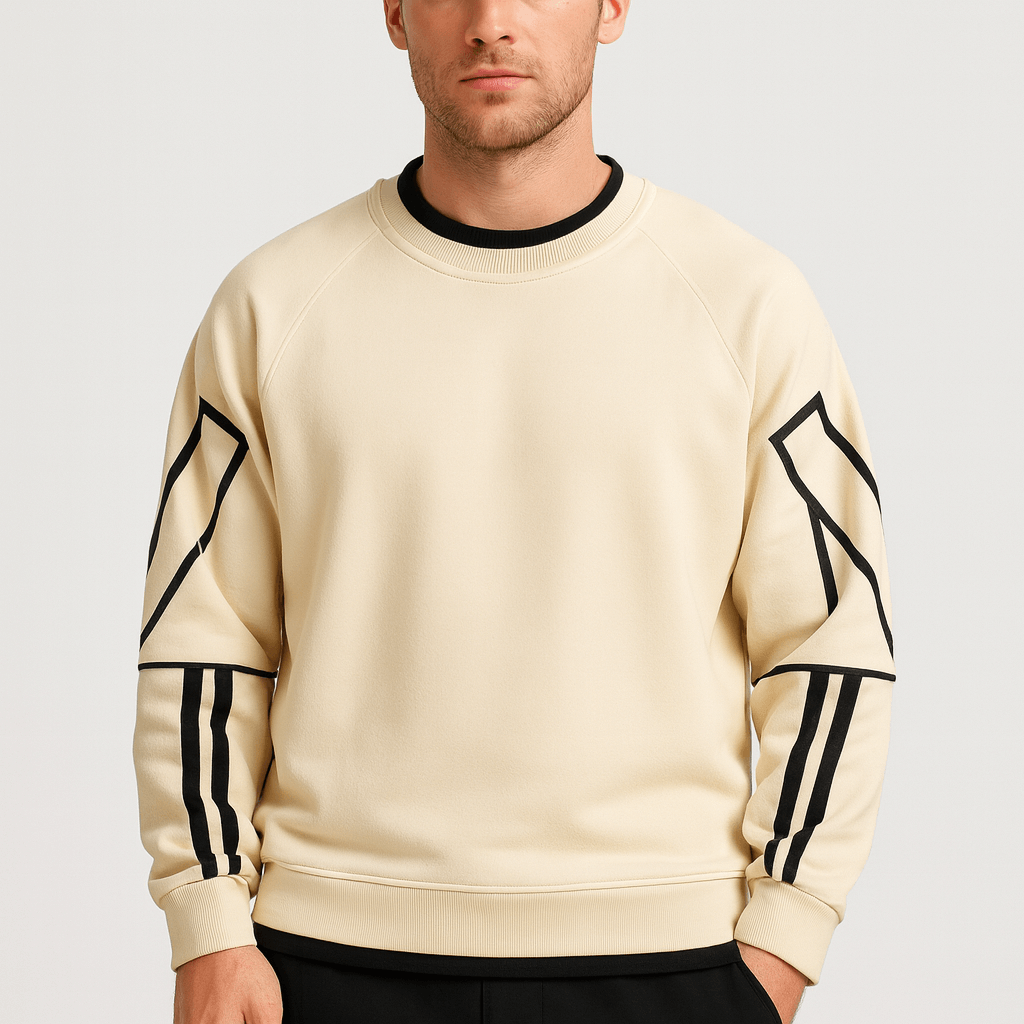 Soviska | Stylowy Swobodny Sweter-Garnitury-Soviska-Beżowy-M-Soviska