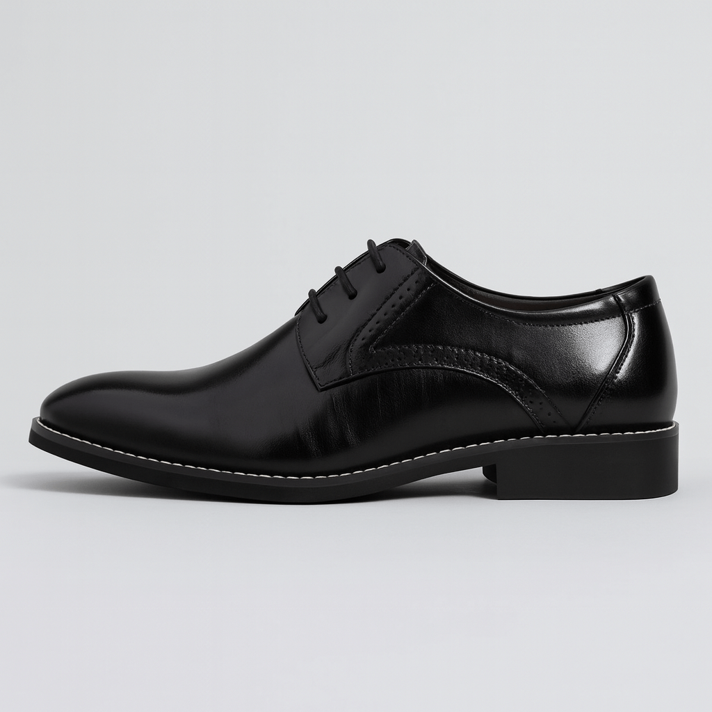 Soviska | Sznurowane buty z akcentami brogue-Buty męskie-Soviska-Czarny-38-Soviska