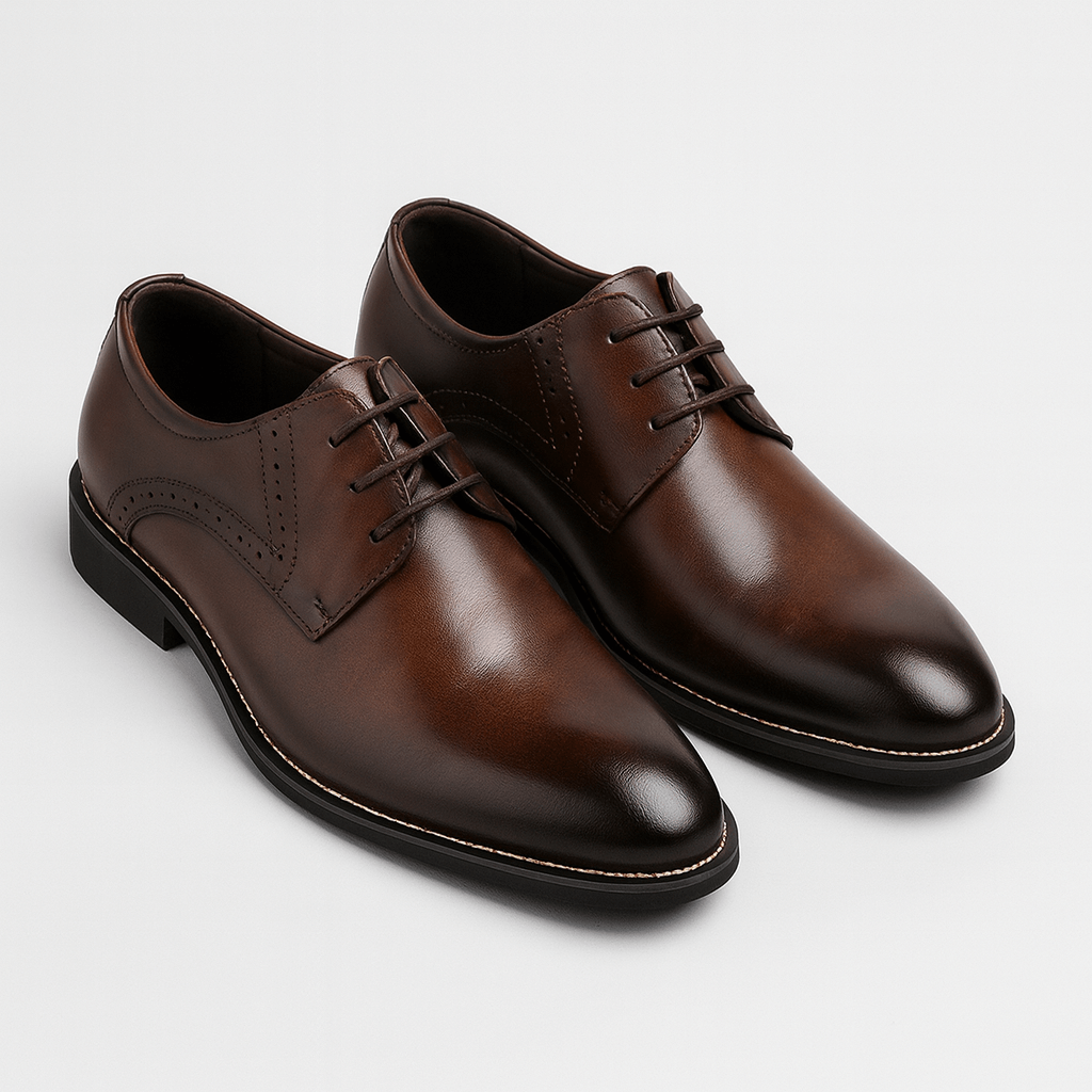Soviska | Sznurowane buty z akcentami brogue-Buty męskie-Soviska-Czarny-38-Soviska