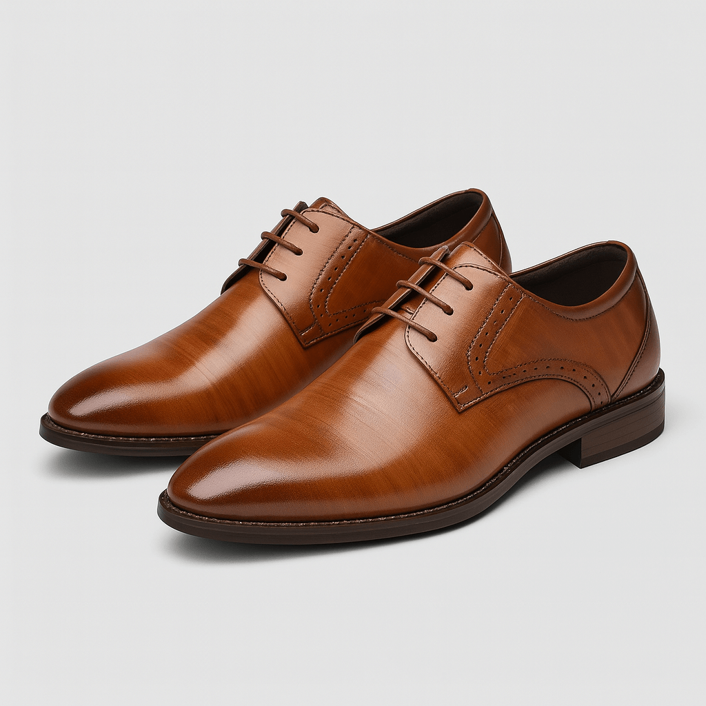 Soviska | Sznurowane buty z akcentami brogue-Buty męskie-Soviska-Czarny-38-Soviska