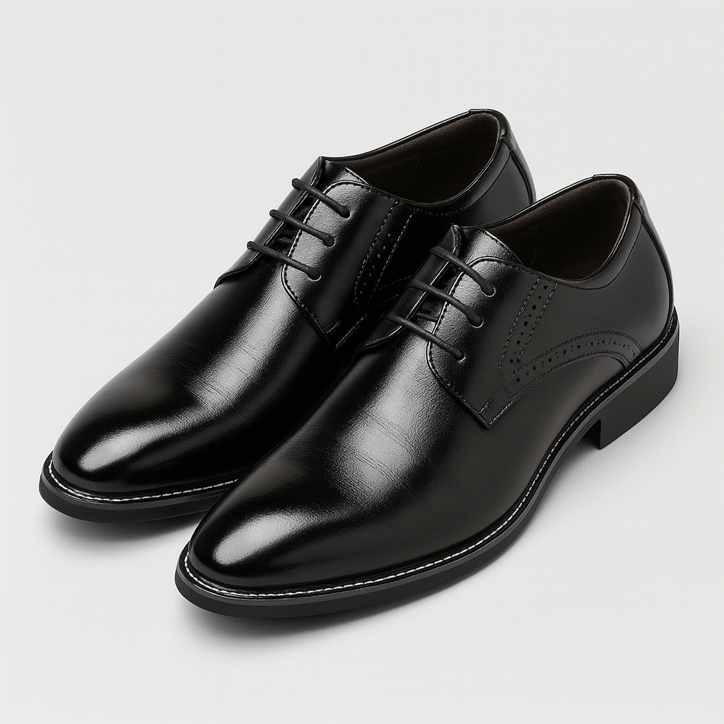 Soviska | Sznurowane buty z akcentami brogue-Buty męskie-Soviska-Czarny-38-Soviska