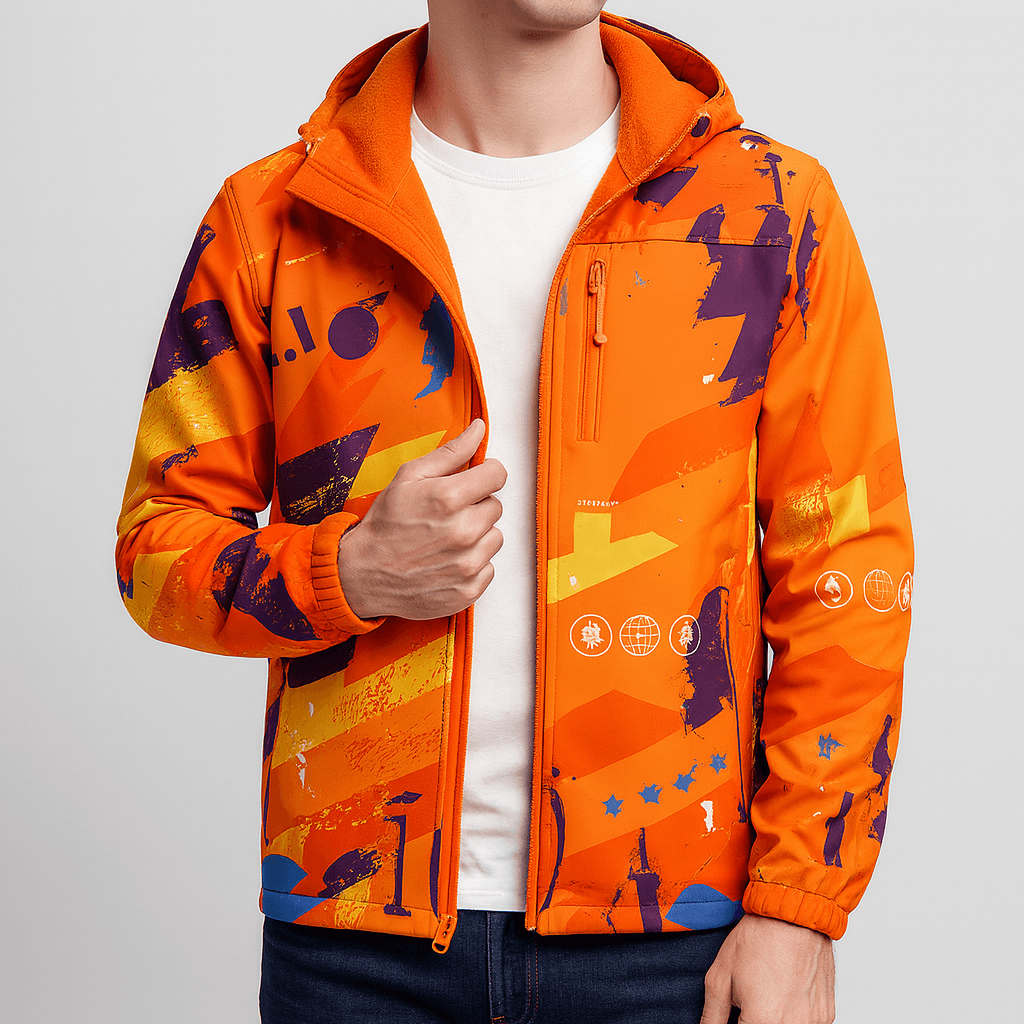 Soviska | Wiatroodporna kurtka softshell z kapturem-Kurtki softshell-Soviska-Różowy-L-Soviska