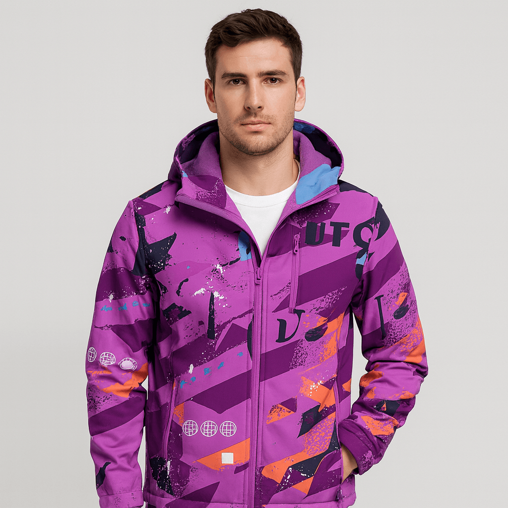 Soviska | Wiatroodporna kurtka softshell z kapturem-Kurtki softshell-Soviska-Różowy-L-Soviska