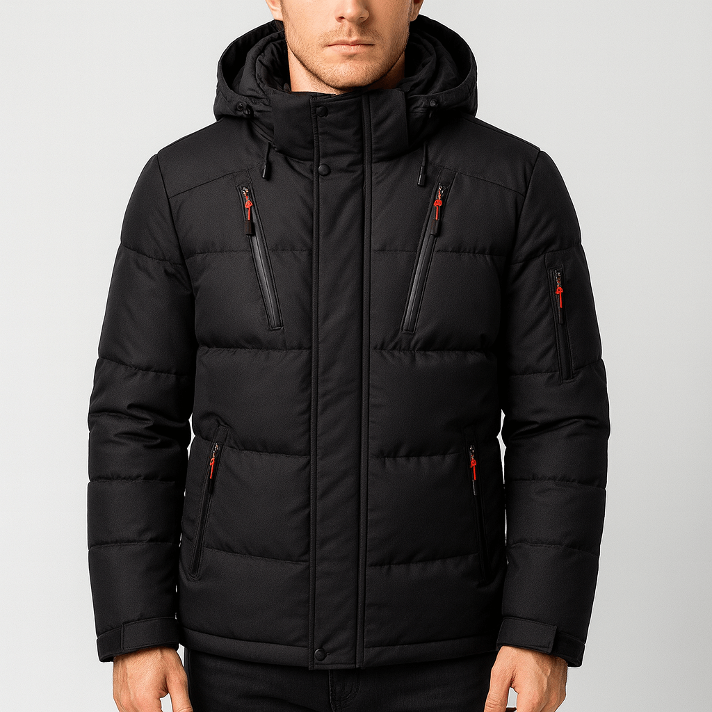 Soviska | Wiatroszczelna ocieplana kurtka zimowa-Kurtki zimowe-Soviska-Szary-M-Soviska