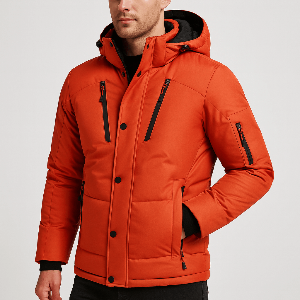 Soviska | Wiatroszczelna ocieplana kurtka zimowa-Kurtki zimowe-Soviska-Szary-M-Soviska