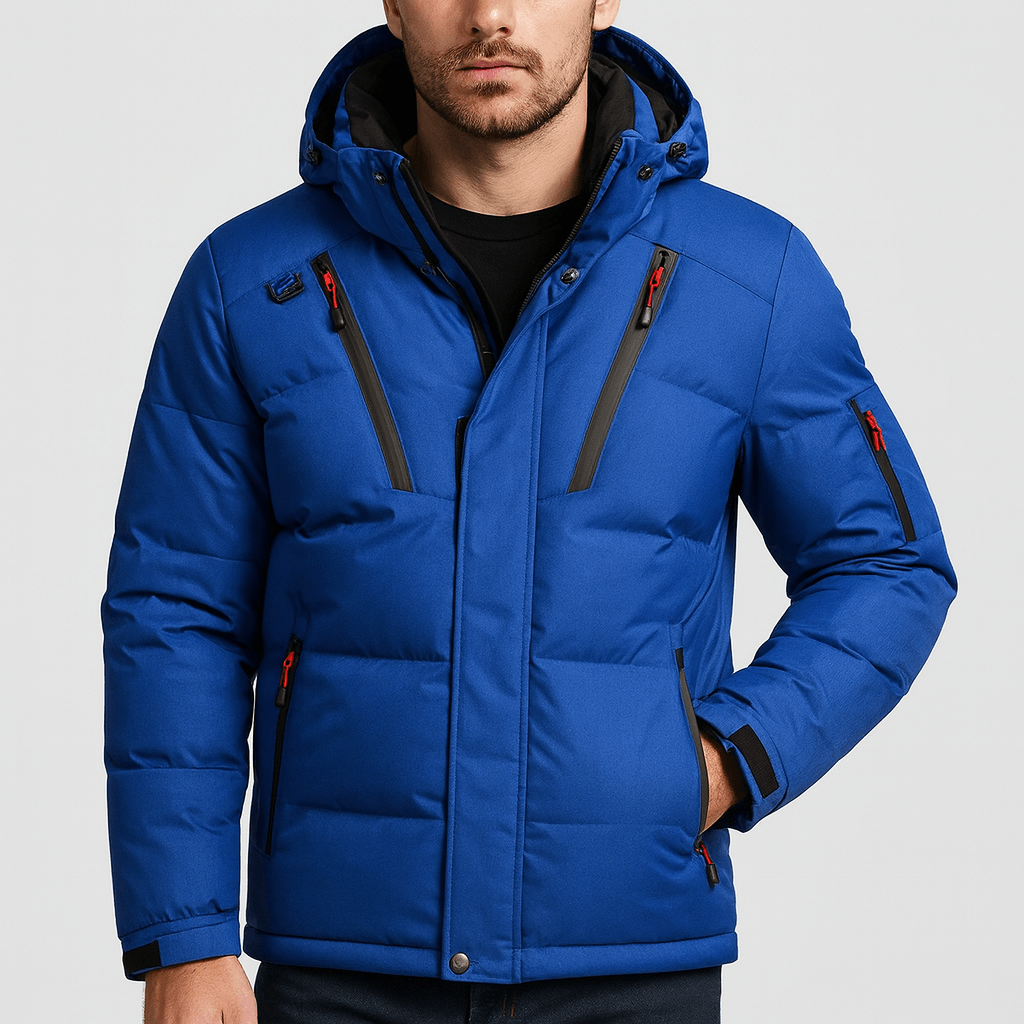 Soviska | Wiatroszczelna ocieplana kurtka zimowa-Kurtki zimowe-Soviska-Szary-M-Soviska