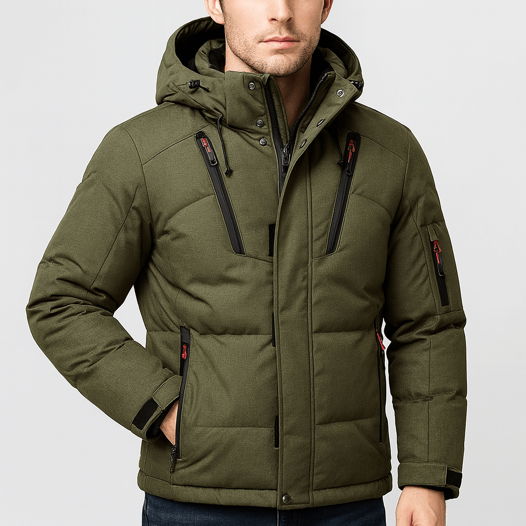 Soviska | Wiatroszczelna ocieplana kurtka zimowa-Kurtki zimowe-Soviska-Szary-M-Soviska