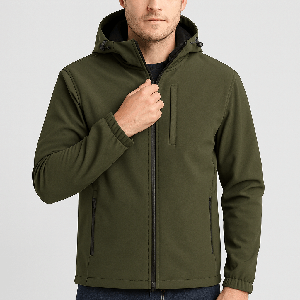 Soviska | Wodoodporna kurtka przejściowa z kapturem-Kurtki-Soviska-Brązowy-S-Soviska