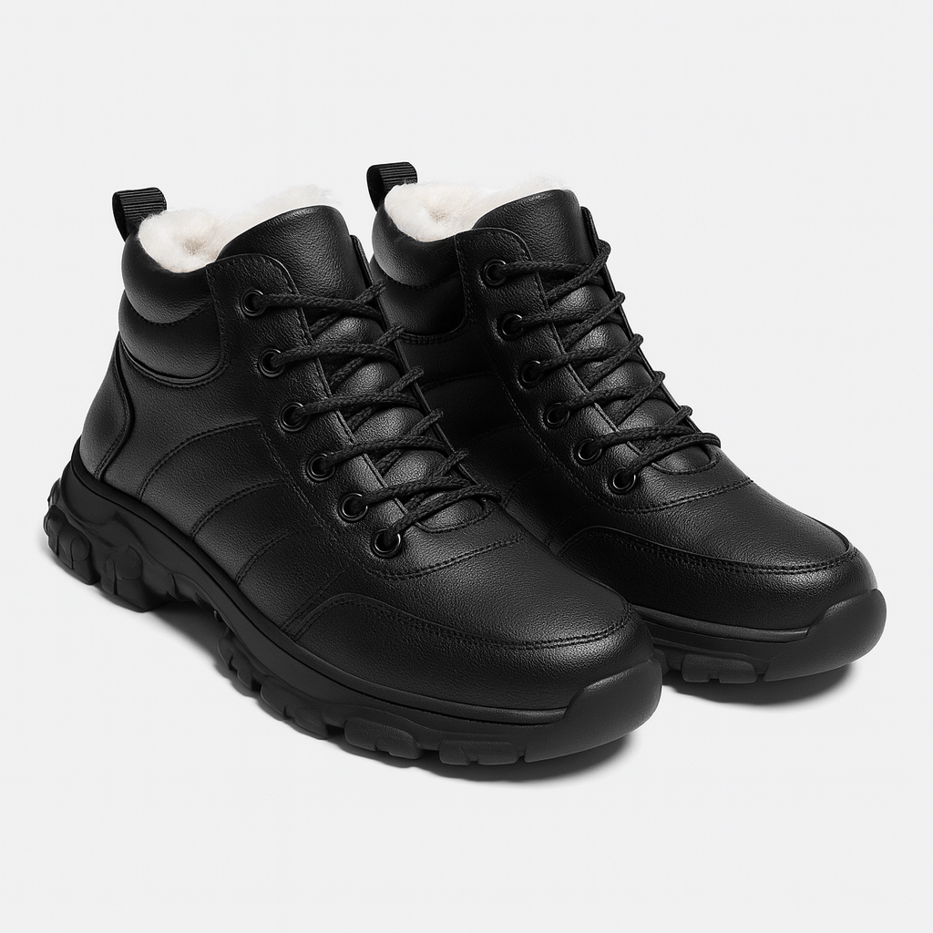 Soviska | Wodoodporne buty zimowe z wełnianą wyściółką-Kozaki zimowe-Soviska-Khaki-38-Soviska