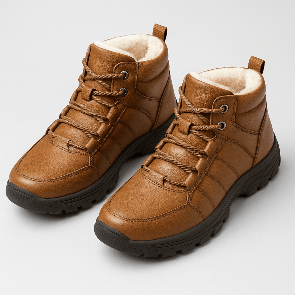 Soviska | Wodoodporne buty zimowe z wełnianą wyściółką-Kozaki zimowe-Soviska-Khaki-38-Soviska