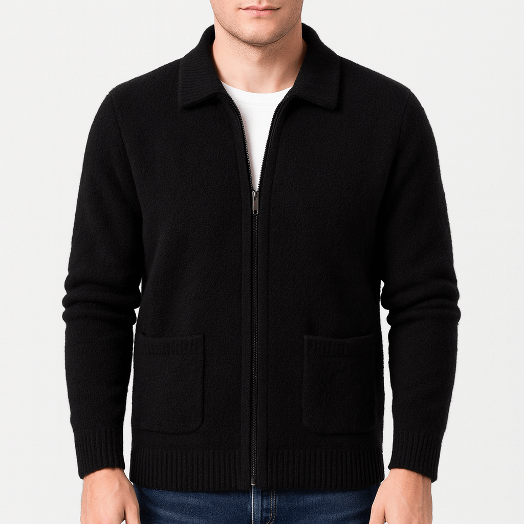 Soviska | Wszechstronny kardigan z zamkiem-Swetry i kardigany-Soviska-Beżowy-M-Soviska