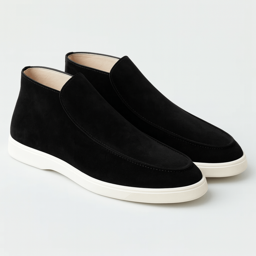 Soviska | Zamszowe mokasyny z dopasowanym krojem-Mokasyny-Soviska-Ciemnobrązowy-34-Soviska