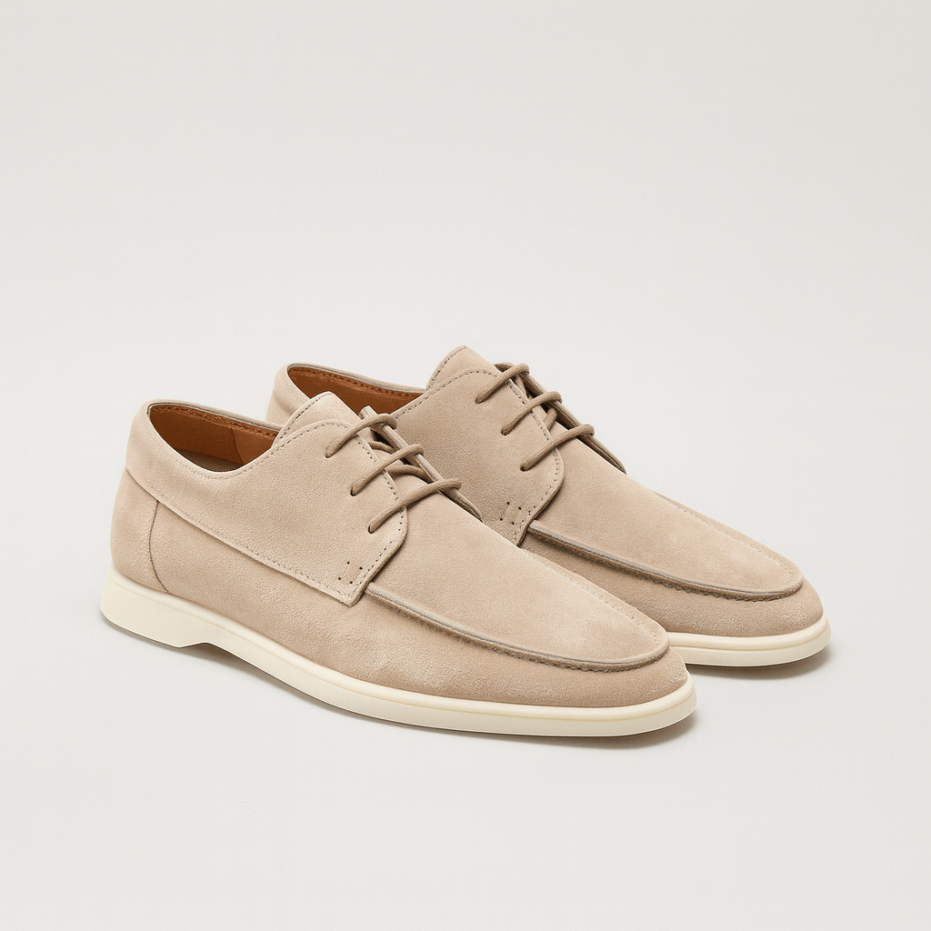 Soviska | Zamszowe mokasyny z elastyczną podeszwą-Mokasyny i buty wsuwane-Soviska-Beżowy-6-Soviska