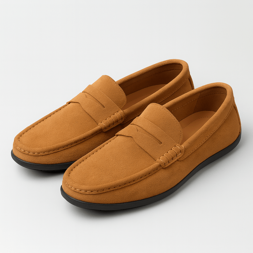 Soviska | Zamszowe mokasyny z wyściełaną wkładką-Mokasyny-Soviska-Czarny-38-Soviska